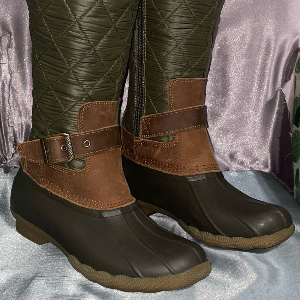Sperry Duck Tall Rain Boots 6.5